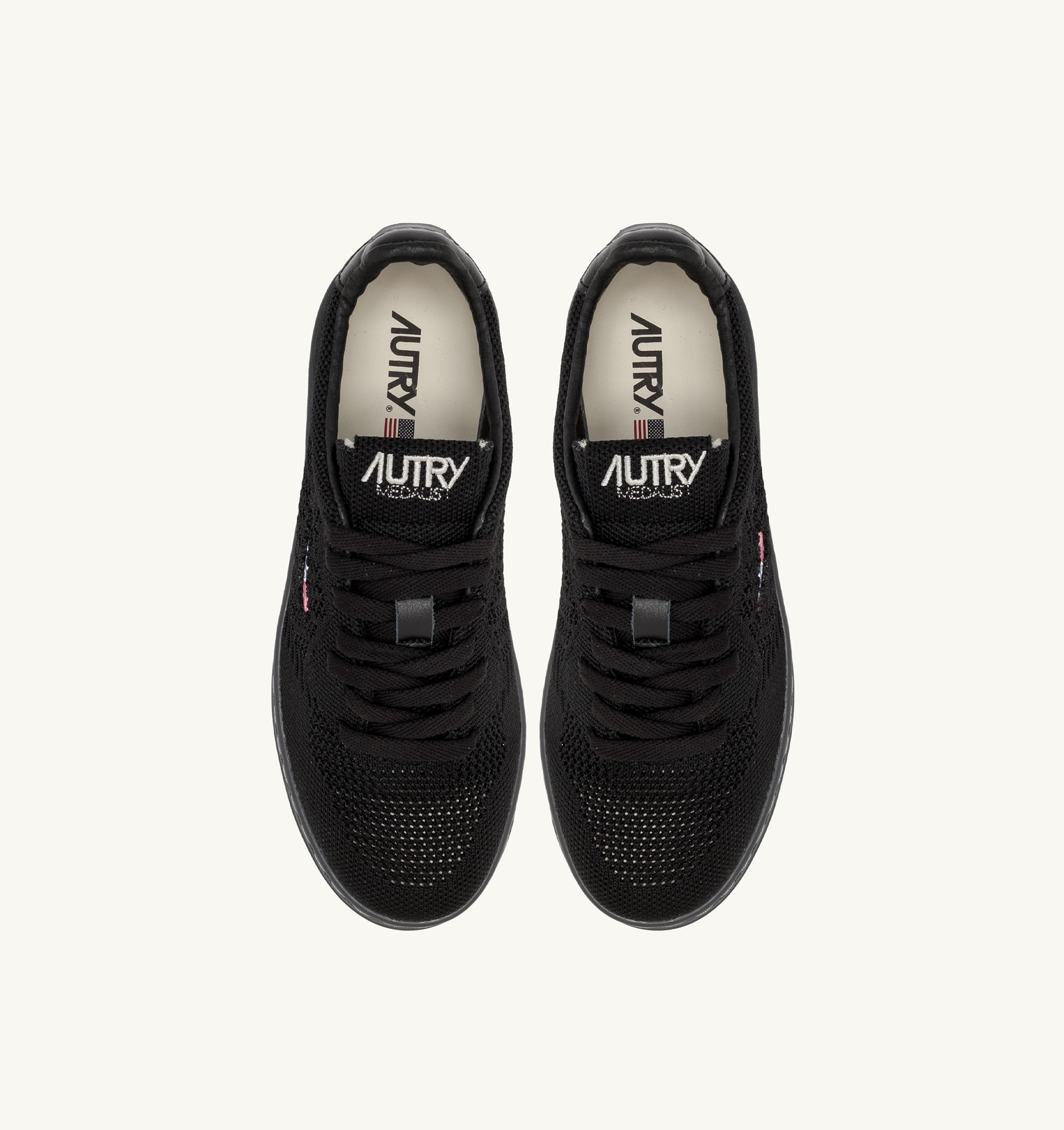 BASKETS MEDALIST EASEKNIT LOW EN MAILLE NOIRE