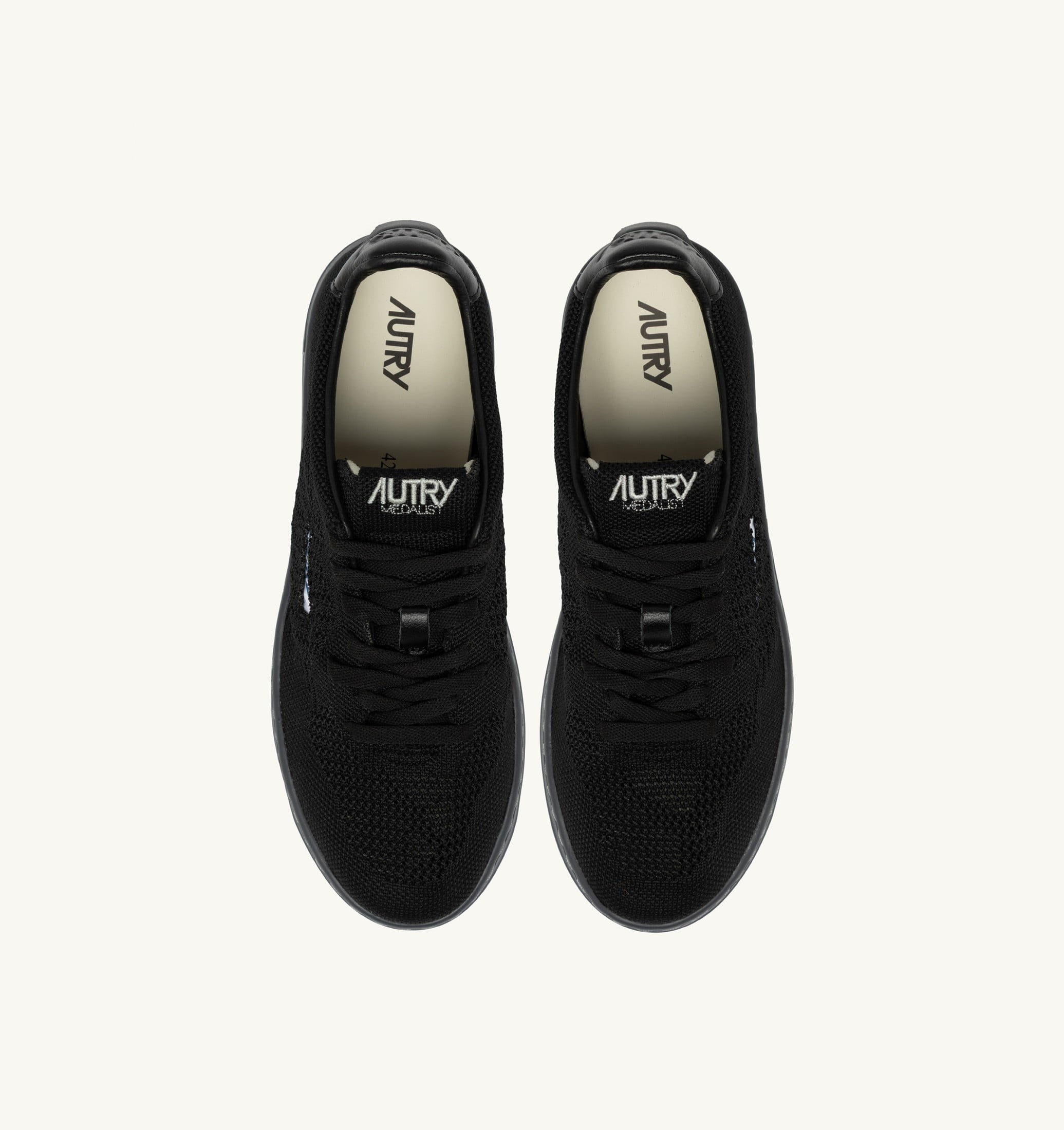 BASKETS MEDALIST EASEKNIT LOW EN MAILLE NOIRE