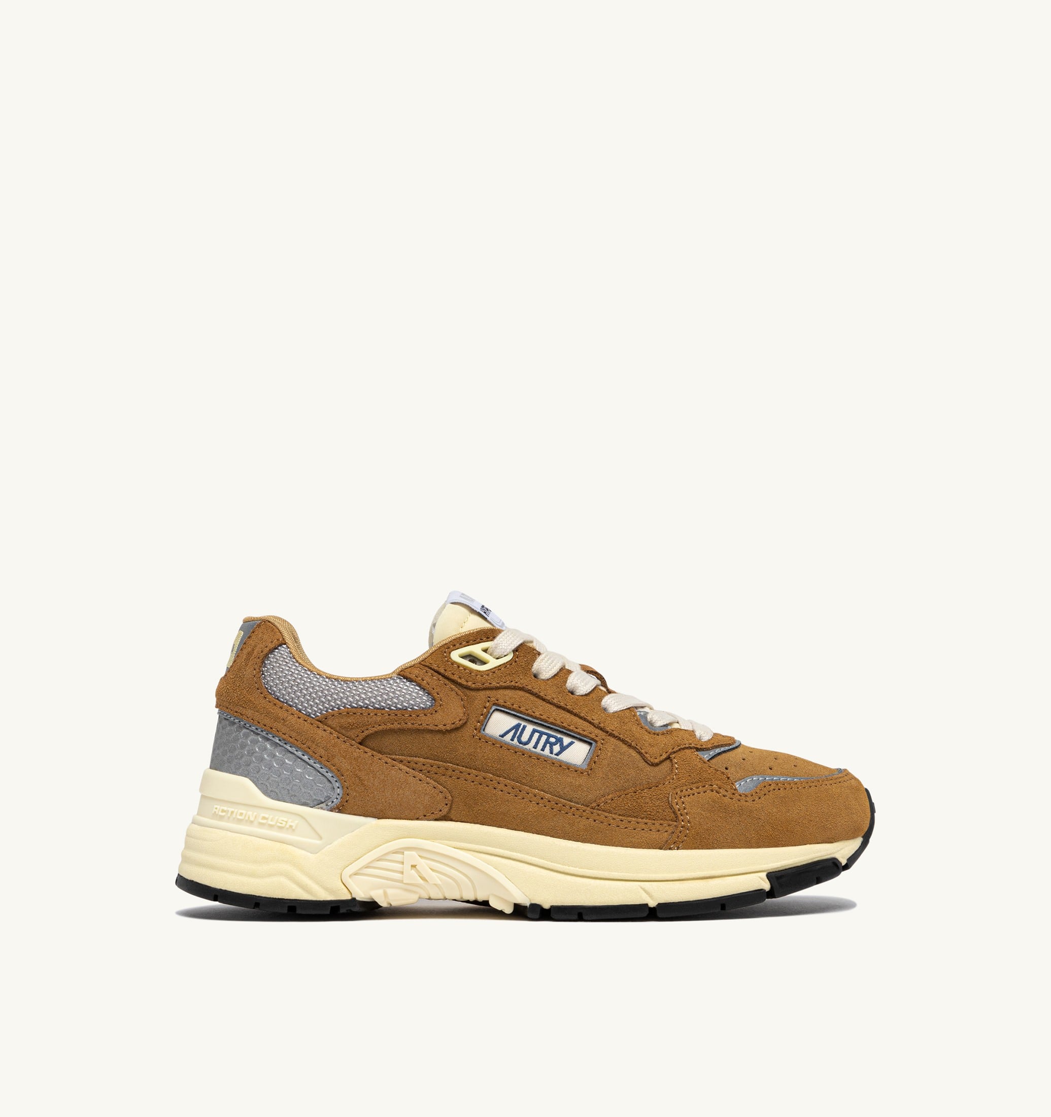 BASKETS HYPERWAY EN MESH ET DAIM COPPER ET ARGENT