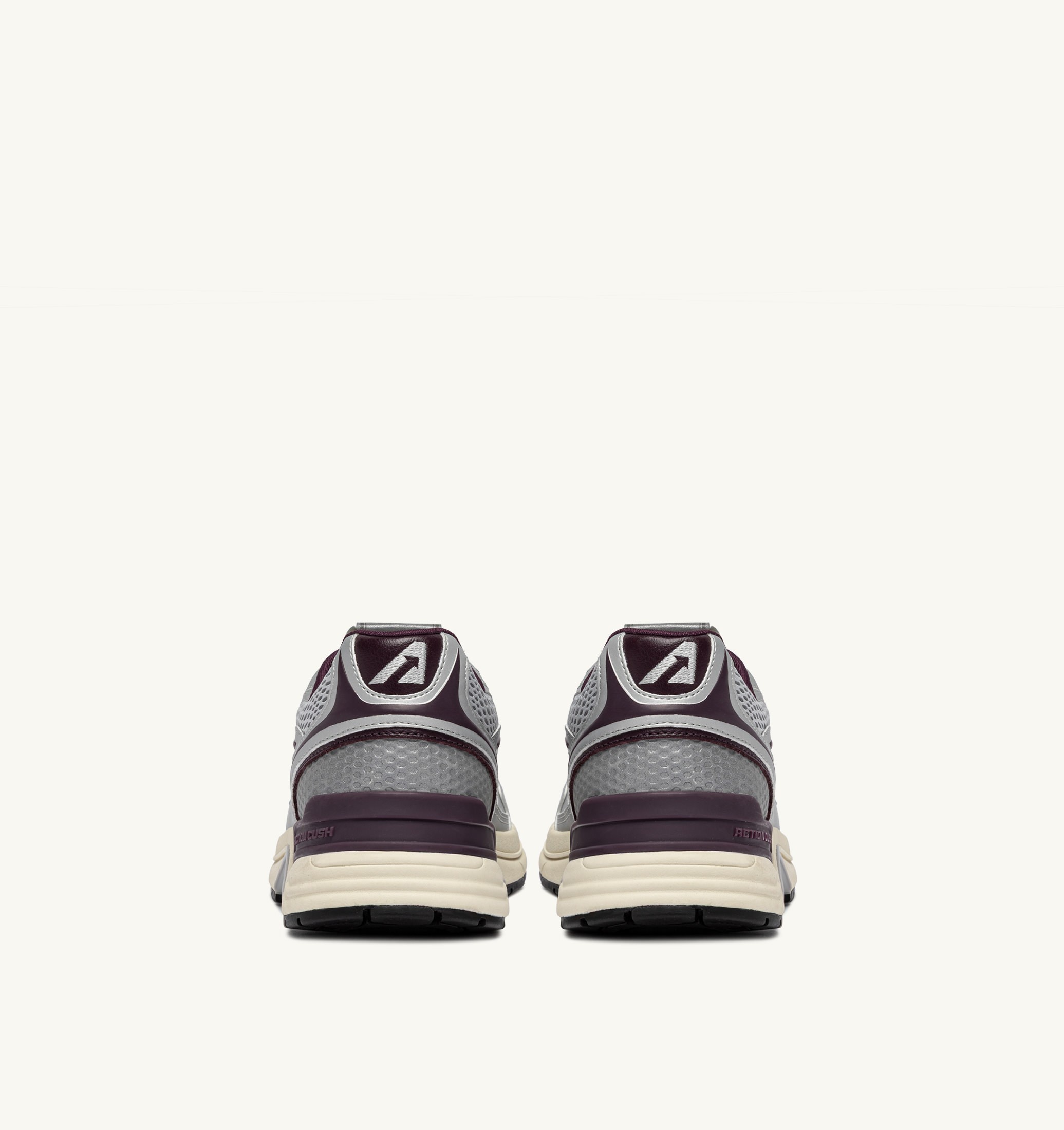 BASKETS HYPERWAY EN CUIR SYNTHÉTIQUE ET MESH ARGENT HARBOR MIST ET FIG