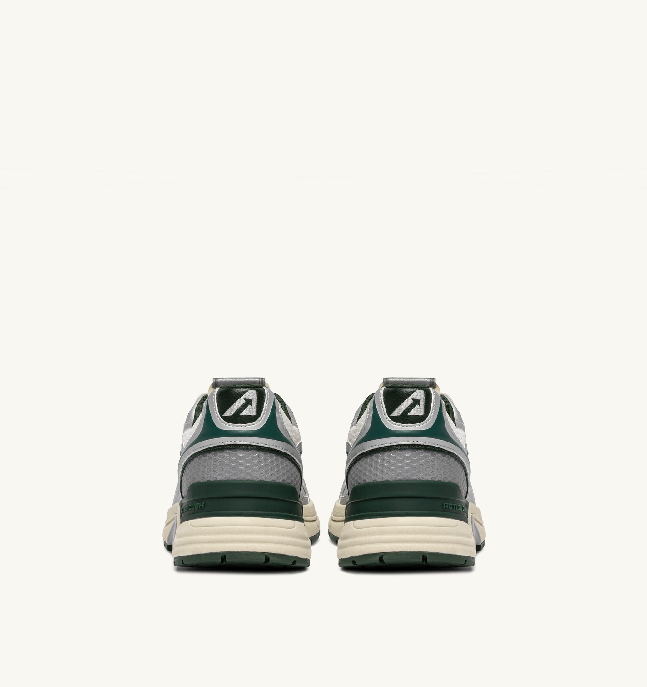 BASKETS HYPERWAY EN CUIR SYNTHÉTIQUE ET MESH ARGENT WHISPER WHITE ET MOUNTAIN