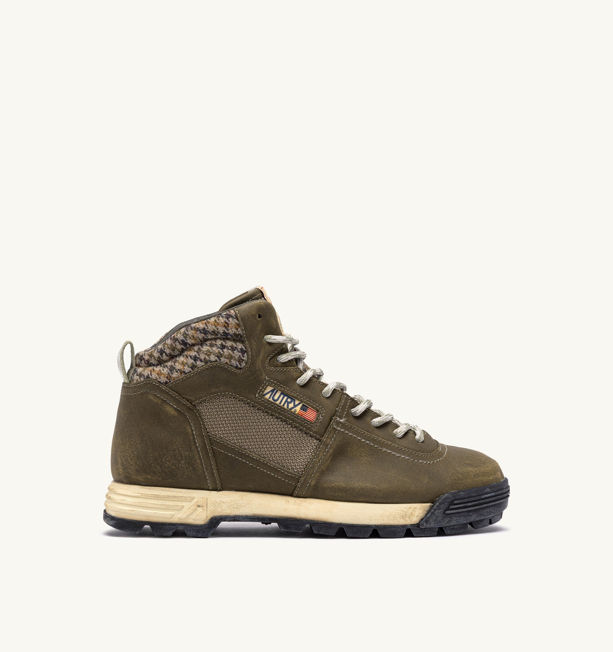MALGA EN NUBUCK ET MESH COLORIS ERB ET MOSSTONE