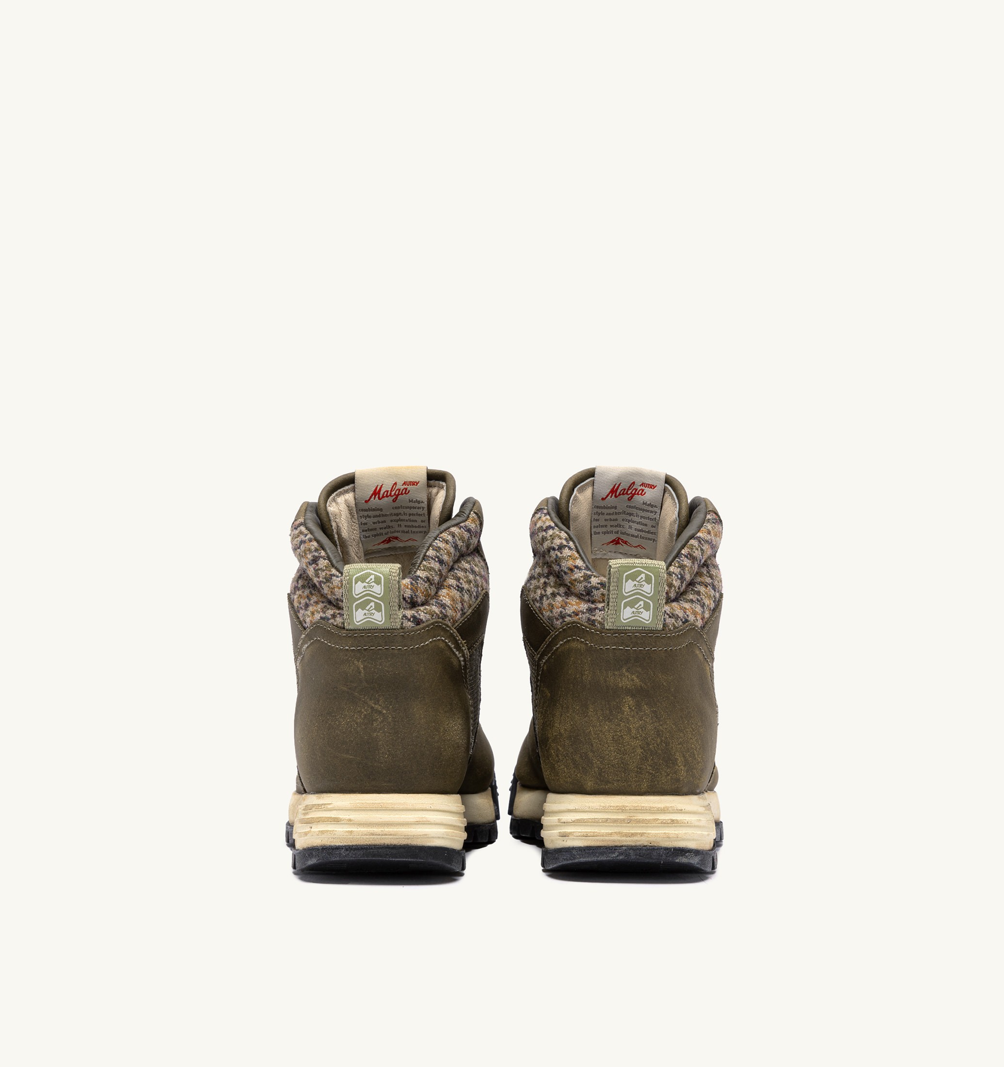 MALGA EN NUBUCK ET MESH COLORIS ERB ET MOSSTONE