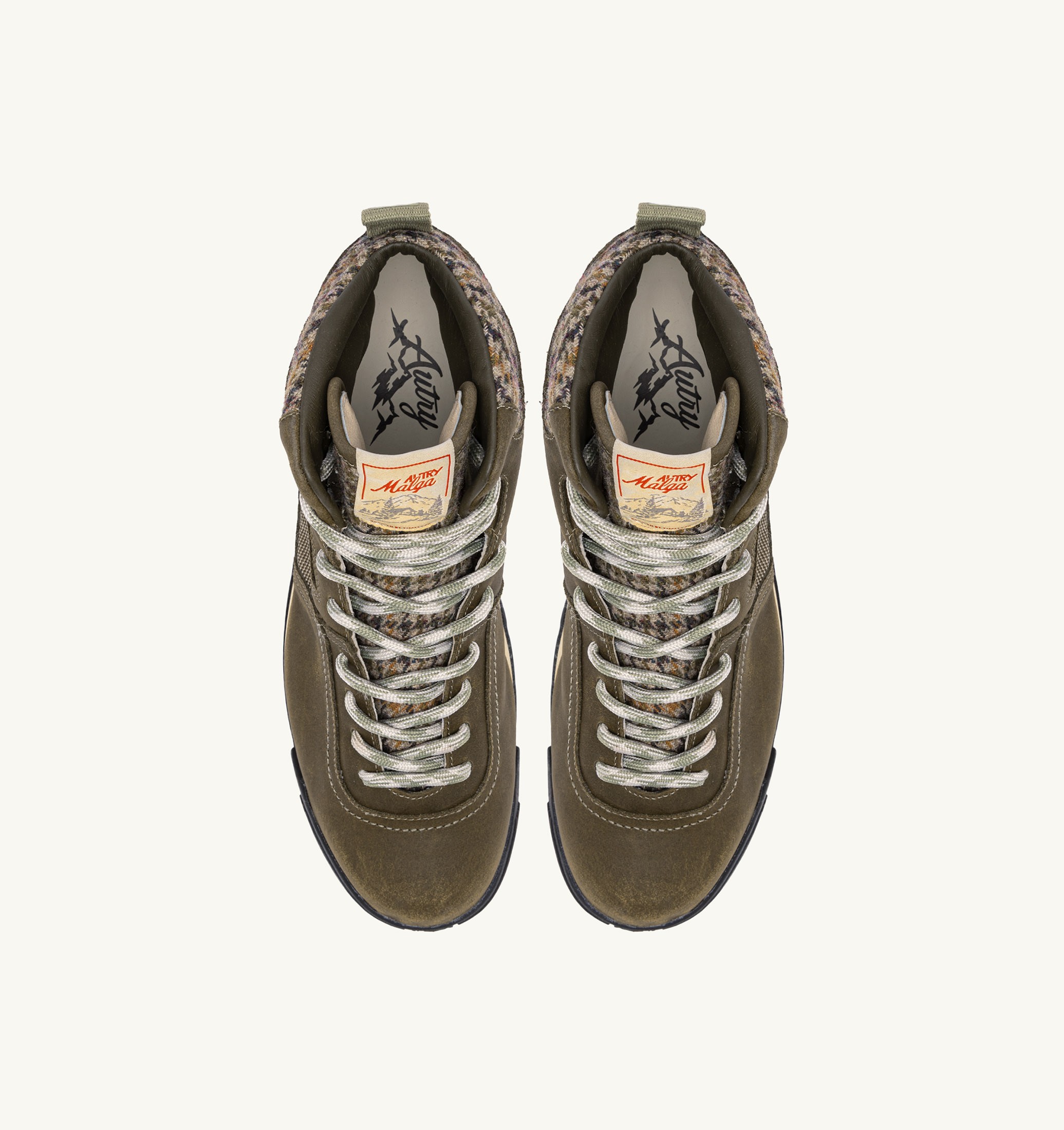 MALGA EN NUBUCK ET MESH COLORIS ERB ET MOSSTONE