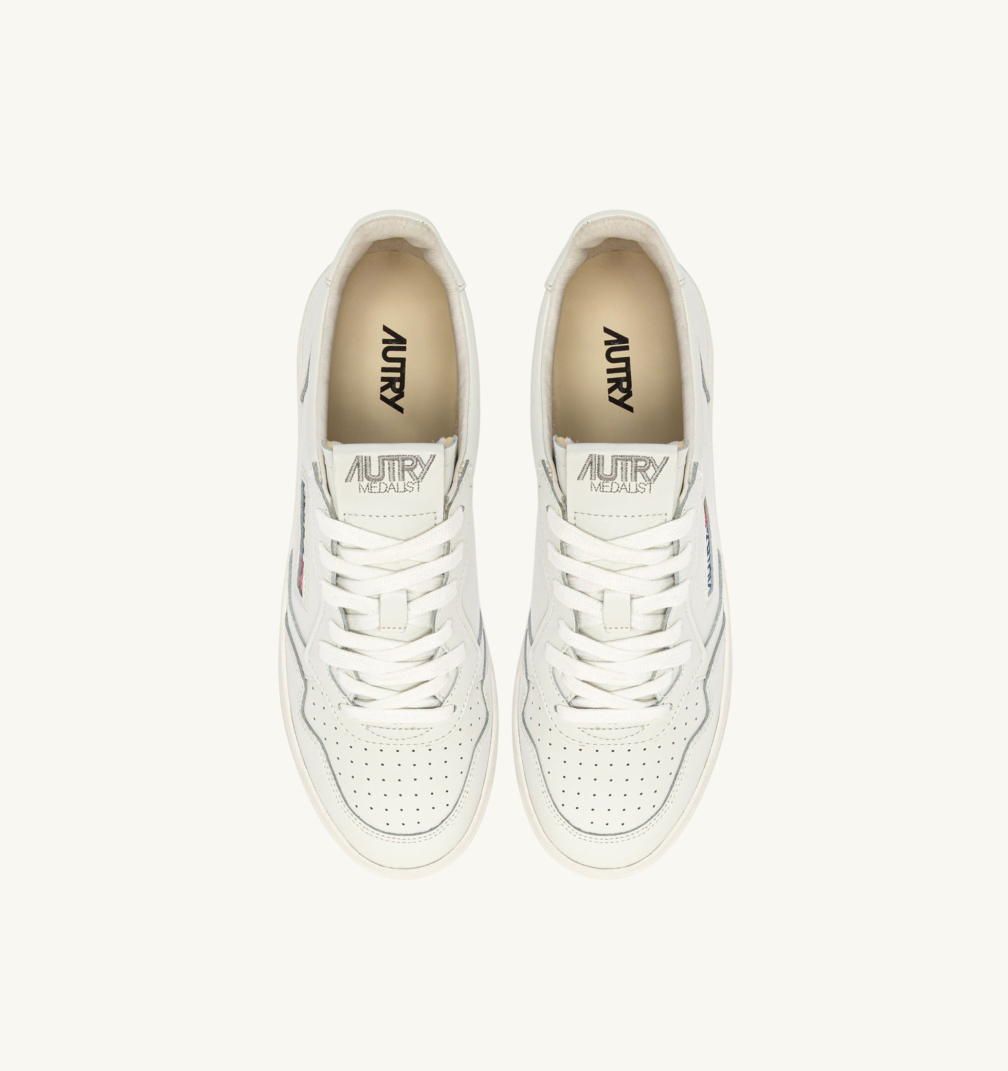 BASKETS MEDALIST LOW EN CUIR BLANC