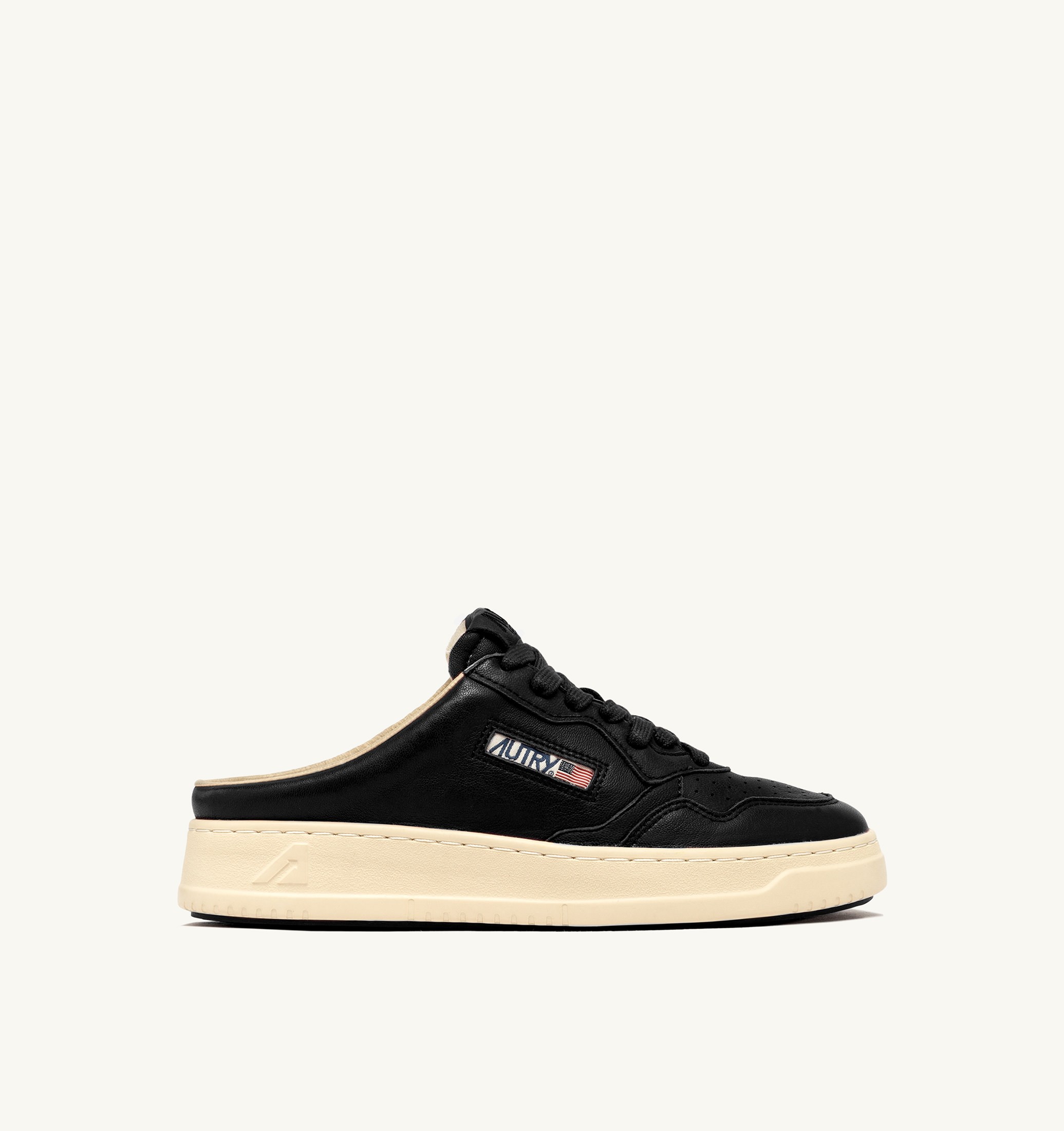 BASKETS MEDALIST MULE EN NAPPA COLORIS NOIR