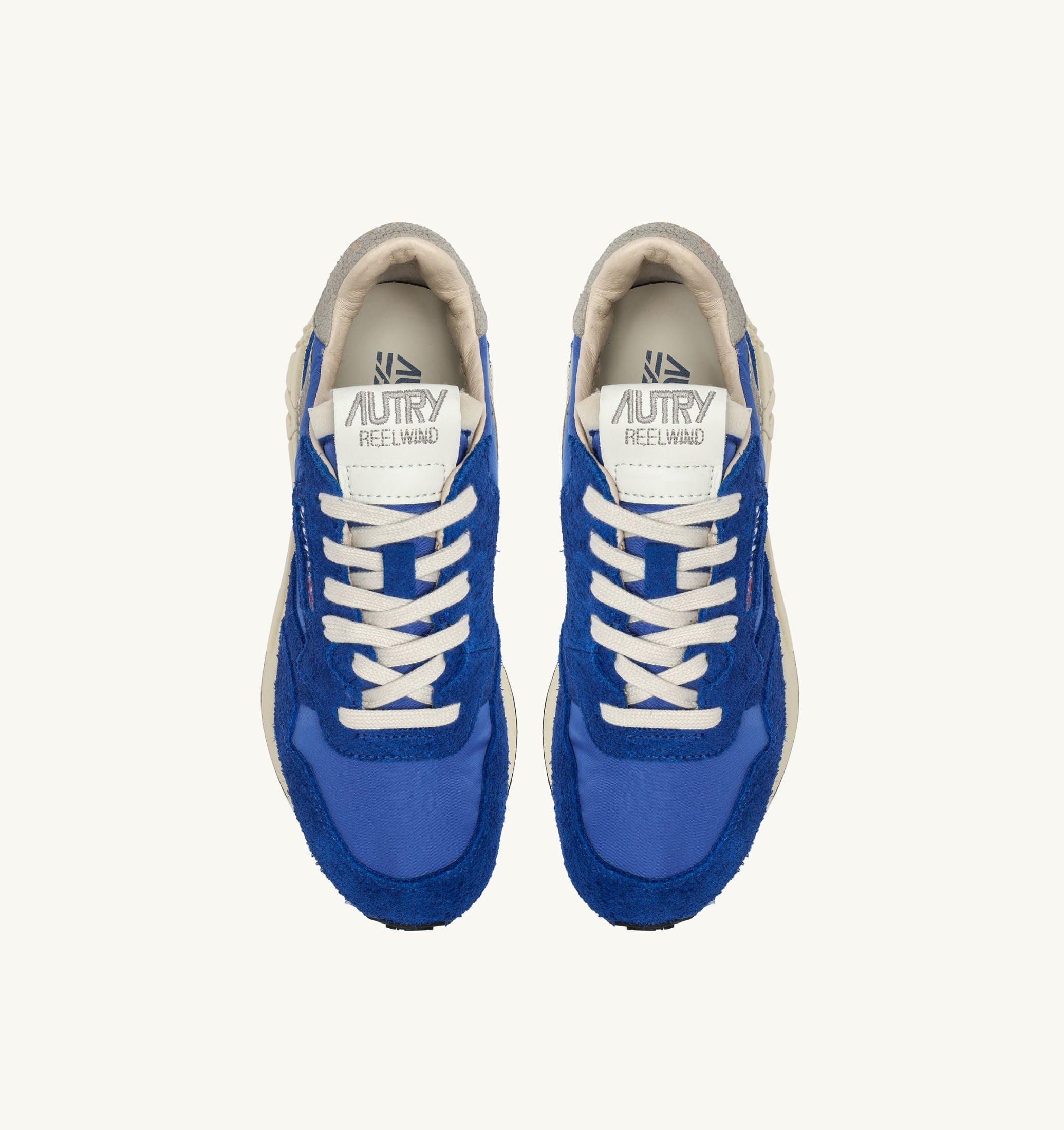 BASKETS REELWIND LOW EN NYLON ET DAIM BLEU