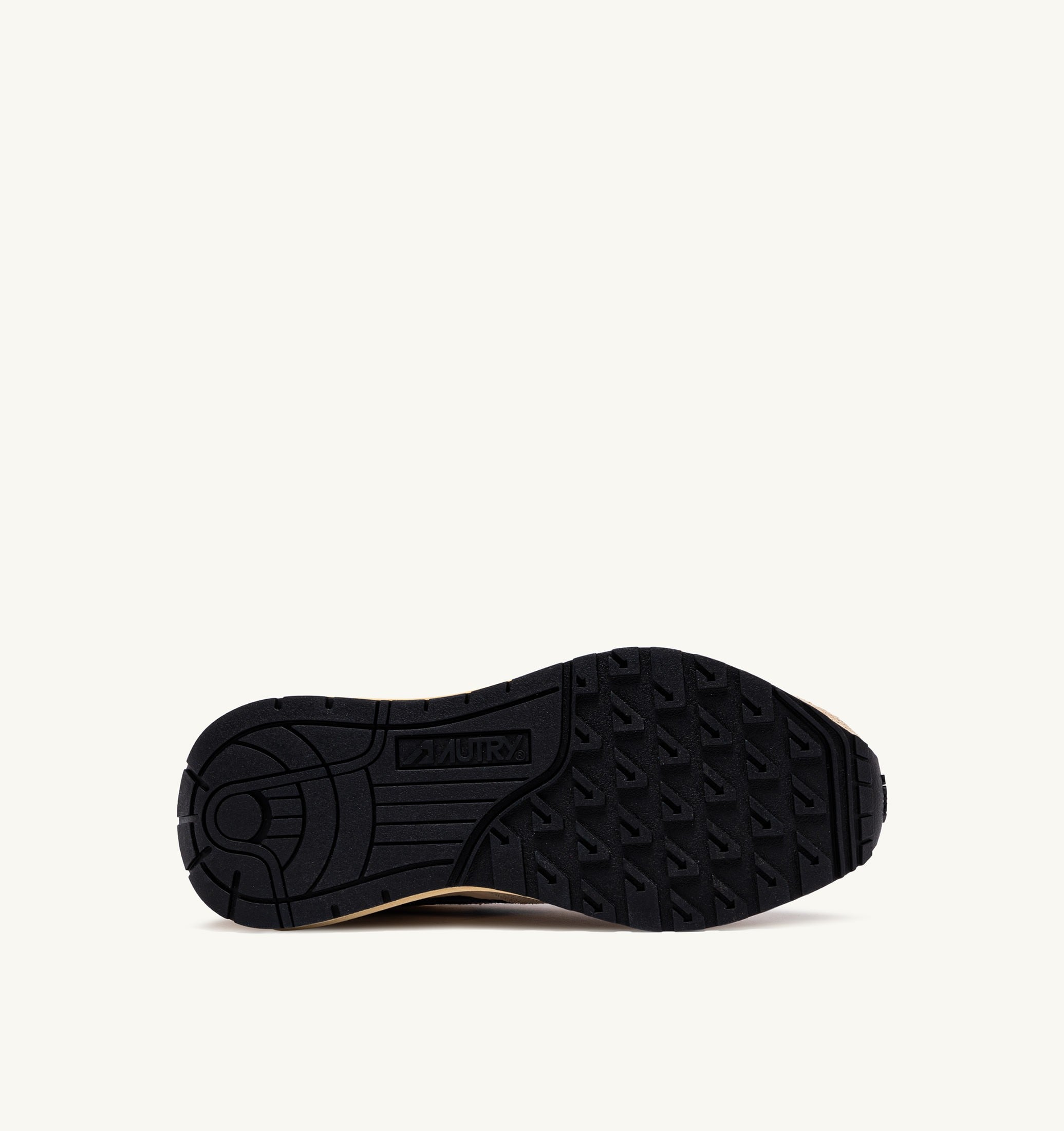 BASKETS REELWIND LOW EN NYLON DAIM ET CUIR ÉCRU ET ENSIGN BLUE