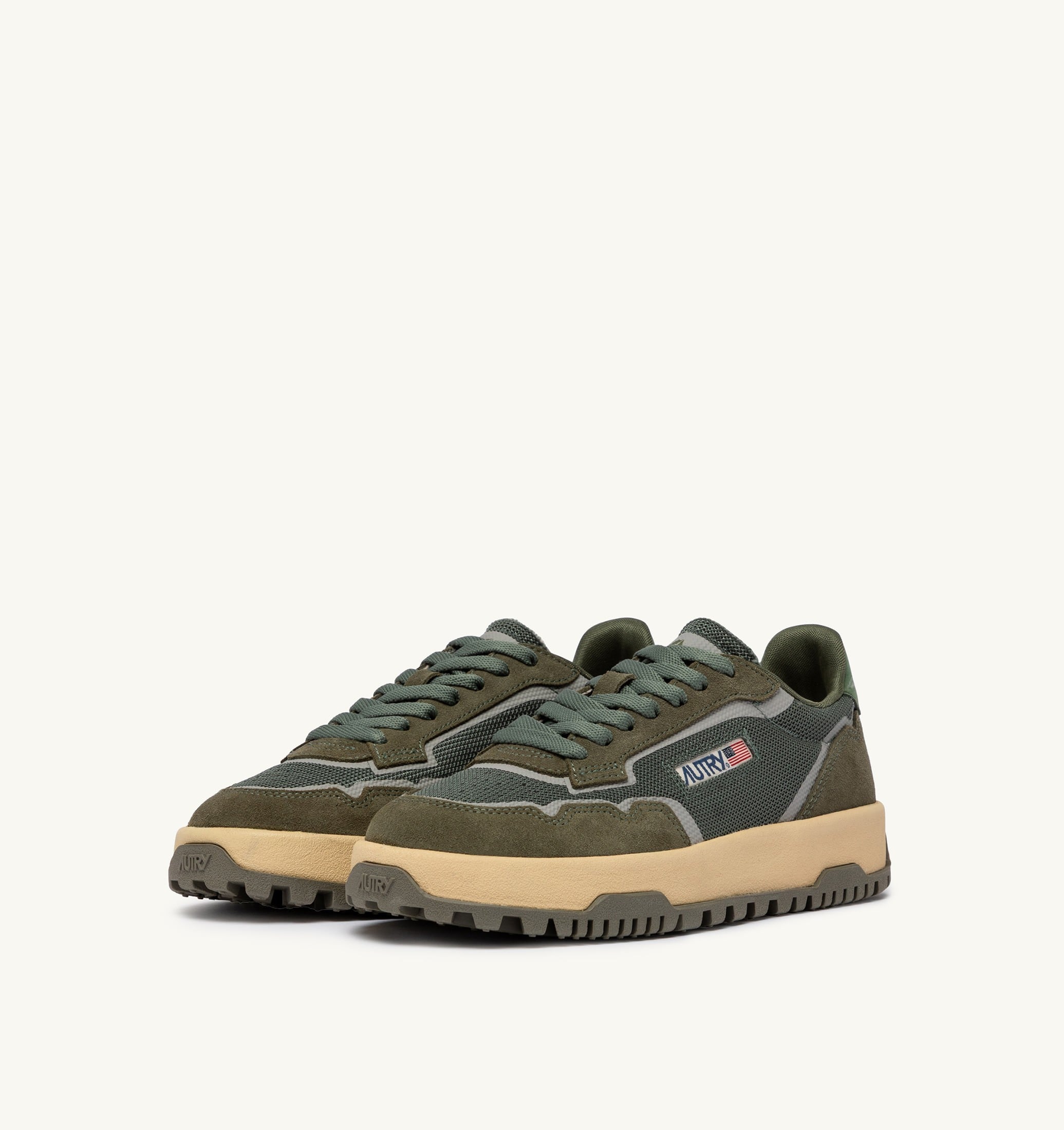 BASKETS WILDPACE LOW EN DRAGON MESH ET DAIM SCHIO ET MILITARY