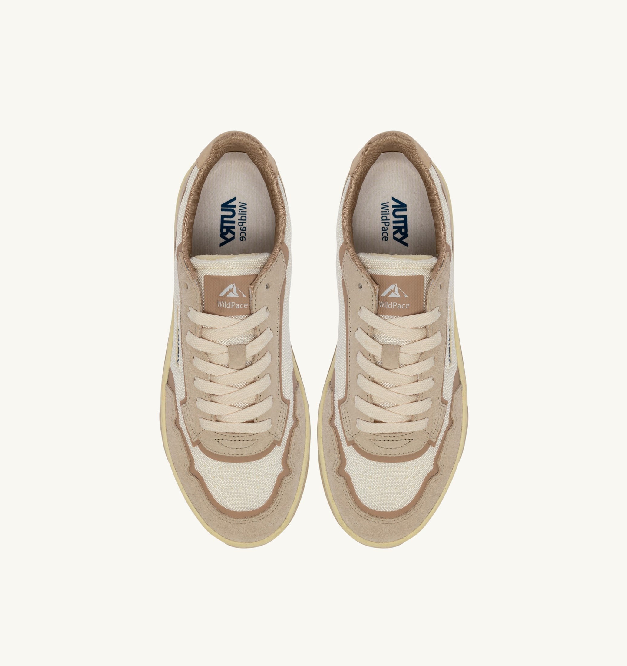 BASKETS WILDPACE LOW EN DRAGON MESH ET DAIM WHISPER WHITE ET SAND