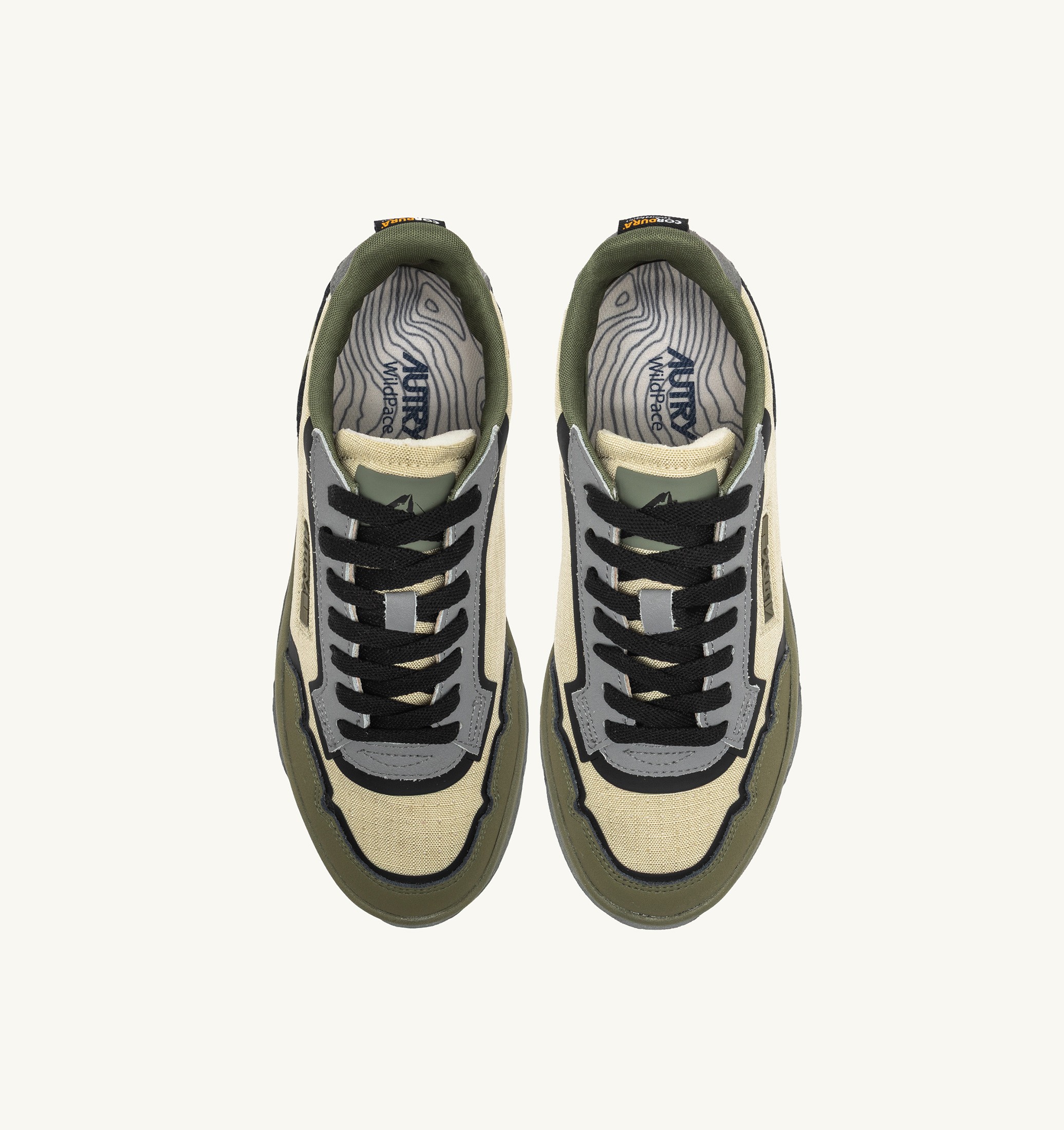 BASKETS WILDPACE LOW EN NYLON RIPSTOP ET CUIR CASTLE WALL ET TITANIUM
