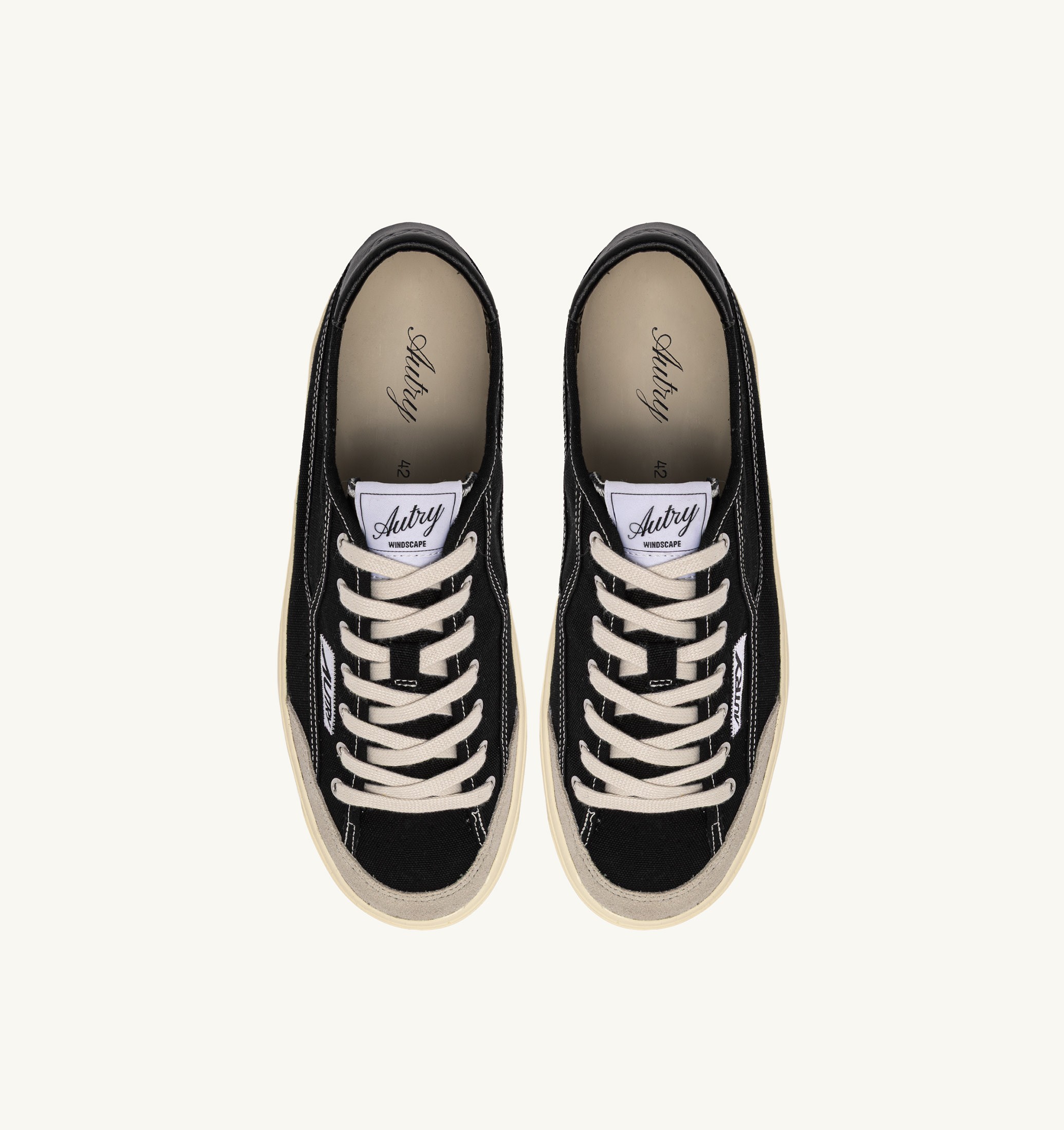 BASKETS WINDSCAPE LOW EN TOILE NOIRE