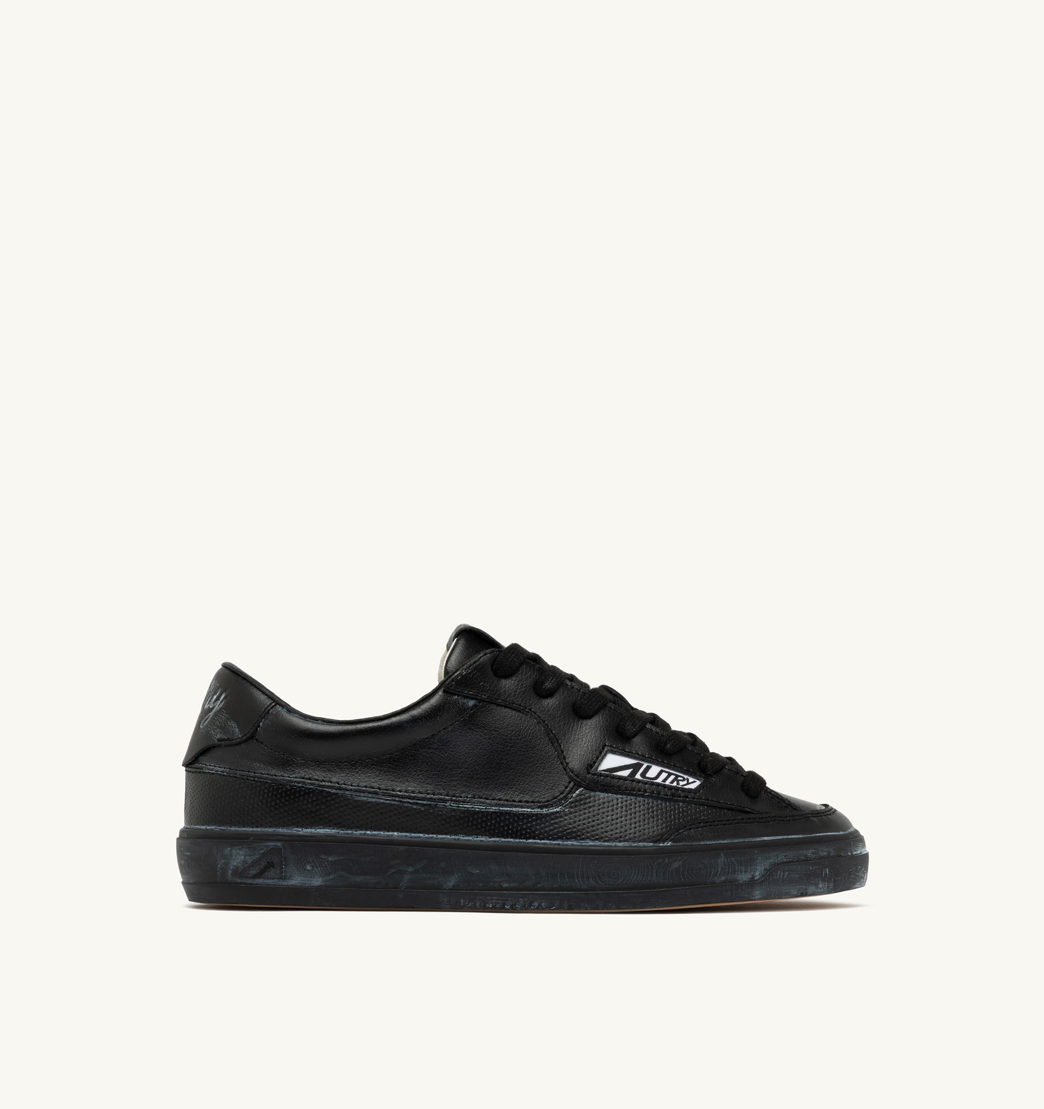 BASKETS WINDSCAPE LOW SUPER VINTAGE EN CUIR NOIR