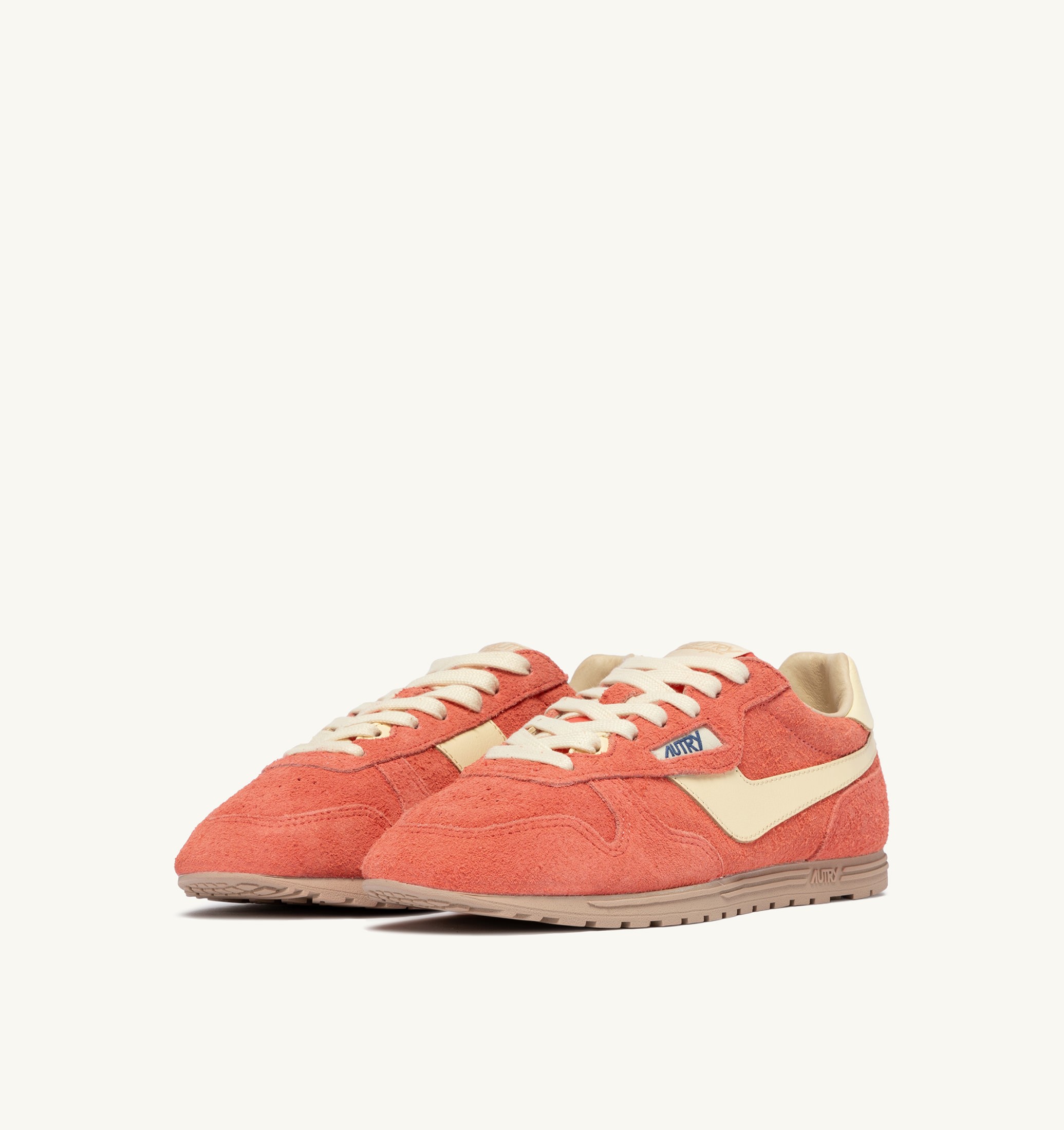 BASKETS WINDSPIN EN DAIM ET CUIR BLUSH ET RUTABAGA