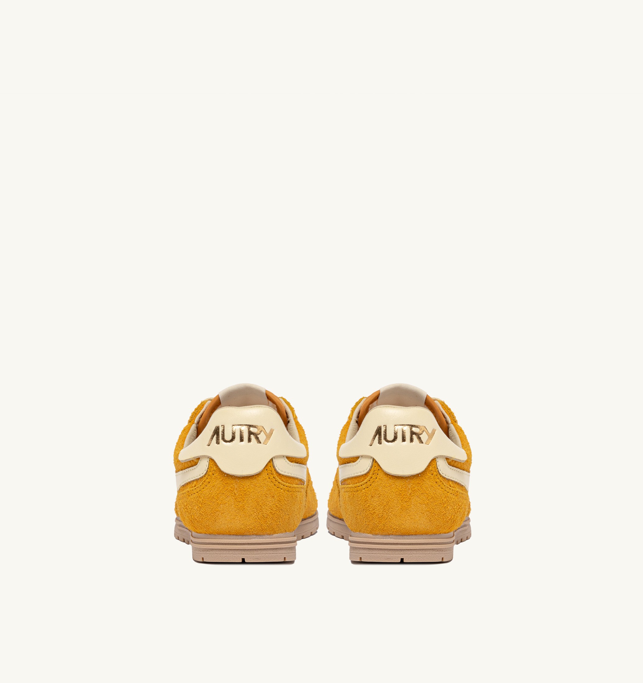 BASKETS WINDSPIN EN DAIM ET CUIR MINERAL YELLOW ET RUTABAGA